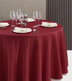 Hotel Natural Drape poliesterio žakardo staltiesė